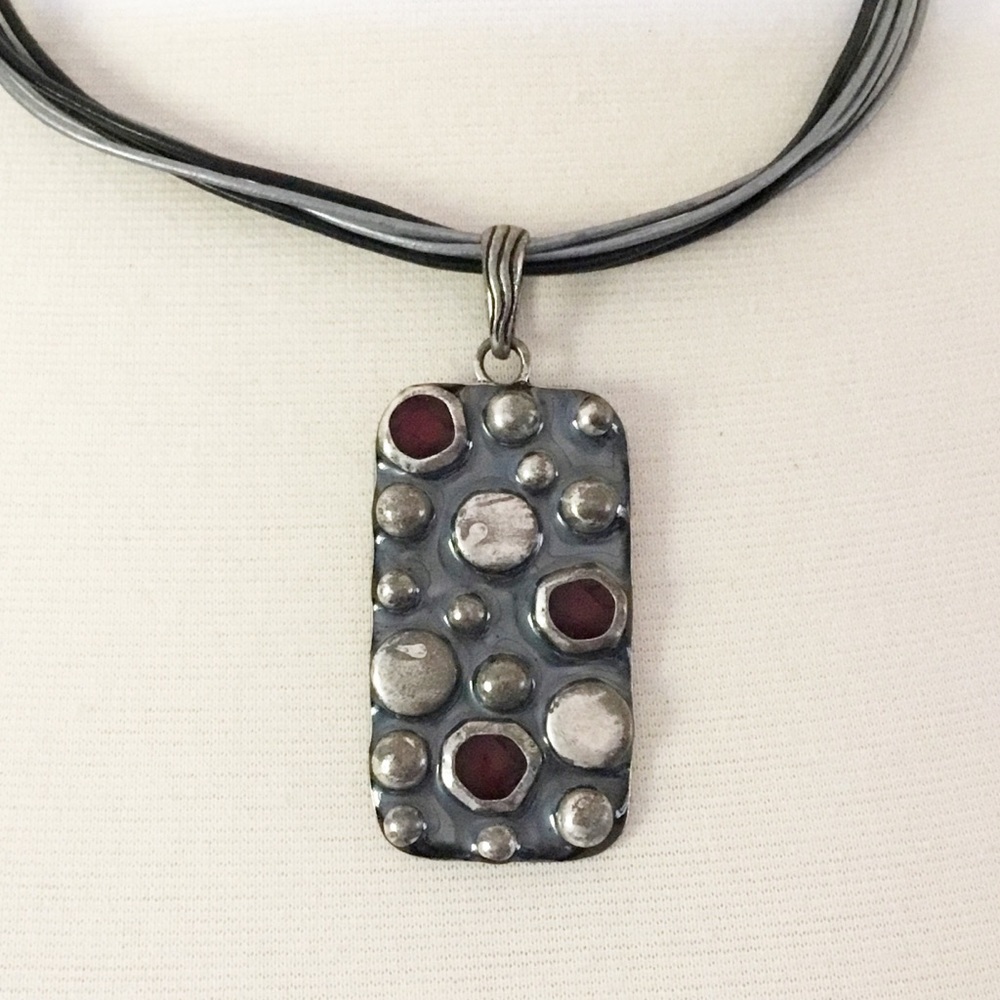 Chicos Silver Large Pendant Necklace - Picture 2 of 4